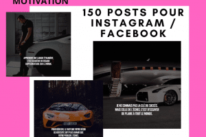 150 Post pour Instagram et Facebook