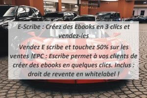 E-Scribe : Créez des Ebooks en 3 clics et vendez-les